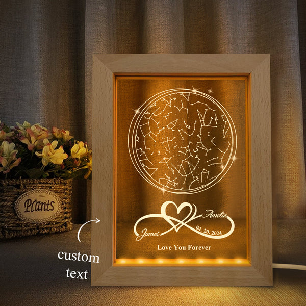 Custom Star Map Night Light Personalized Anniversary Gifts Custom Gifts for Lover - Myphotomugs