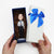 Valentines Gift the Female Taking Picture Custom Bobblehead with Engraved Text - Myphotomugs