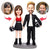 Valentines Gift Racing Driver Couple Custom Bobblehead with Engraved Text - Myphotomugs