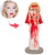 Halloween Gift Bloodstained Garment Bride Custom Bobblehead with Engraved Text - Myphotomugs