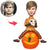 Halloween Gift Pumpkin Boy Custom Bobblehead with Engraved Text - Myphotomugs
