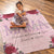 Custom Engraved Blanket Custom Name Rose Gifts for Mom