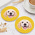 Custom Photo Face Coaster Round Gift for Dog Lover