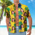 Custom Face Yellow Hawaiian Shirt Leaves Pattern Hawaiian Shirt for Him - Myphotomugs