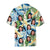 Custom Face Hawaiian Shirt Blue Green Leaves Pattern Hawaiian Shirt - Myphotomugs