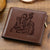 Custom Men's Trifold Photo Wallet Brown Special Gifts