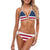 Sexy Bikini Women's Segmented Swimsuit - USA Flag
