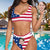 Face Swimsuit Custom Bikini with Face - American Flag
