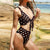 Custom Face Bikini Women's Chest Strap Bathing Suit Personalized Swimsuit with Face - Heart
