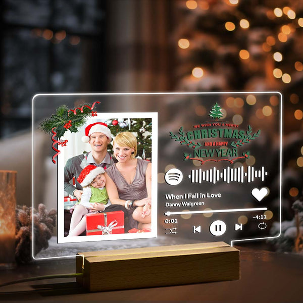 Custom Spotify Code Lamp Personalized Photo Light Night Custom Christmas Gift for Boyfriend - Myphotomugs
