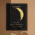 Custom Moon Phase and Names Foil Print Wooden Frame with Your Text - Myphotomugs