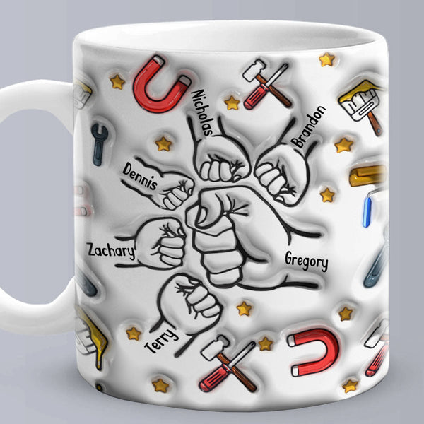 Personalized Custom 3D Inflated Effect Printed Mug Father's Day Gifts - Myphotomugs