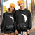 Custom Moon Phase Round Neck Unisex Sweatshirt Personalized Names Crewneck Sweatshirts Valentine's Day Gifts for Couple - Myphotomugs