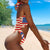 Personalized Flag Face Women's Halter High Cut One-Piece Swimsuit Unique Gifts for Her - Myphotomugs