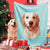 Personalized Pet Photo Blankets Custom Cat Blanket Painted Art Portrait Fleece Blanket