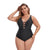 Plus Size Solid Color Backless Swimsuit Ladies Sexy Swimsuit