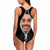 Face Bathing Suit with Husbands Face One Piece Swimsuit Custom Swimsuit with Picture - Zipper