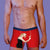 Valentine's Gifts Custom Face Boxer Hug Body Boxer Shorts Men Novelty 3D Printed Personalized Shorts Red