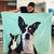 Custom Dog Blankets Personalized Pet Photo Blankets Painted Art Portrait Fleece Blanket Best Gift of Twin Dogs