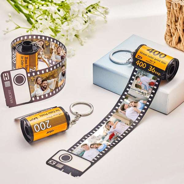 Anniversary Gifts Custom Camera Film Roll Keychain Kodak Keychain Design Your Own Now for Him/Her
