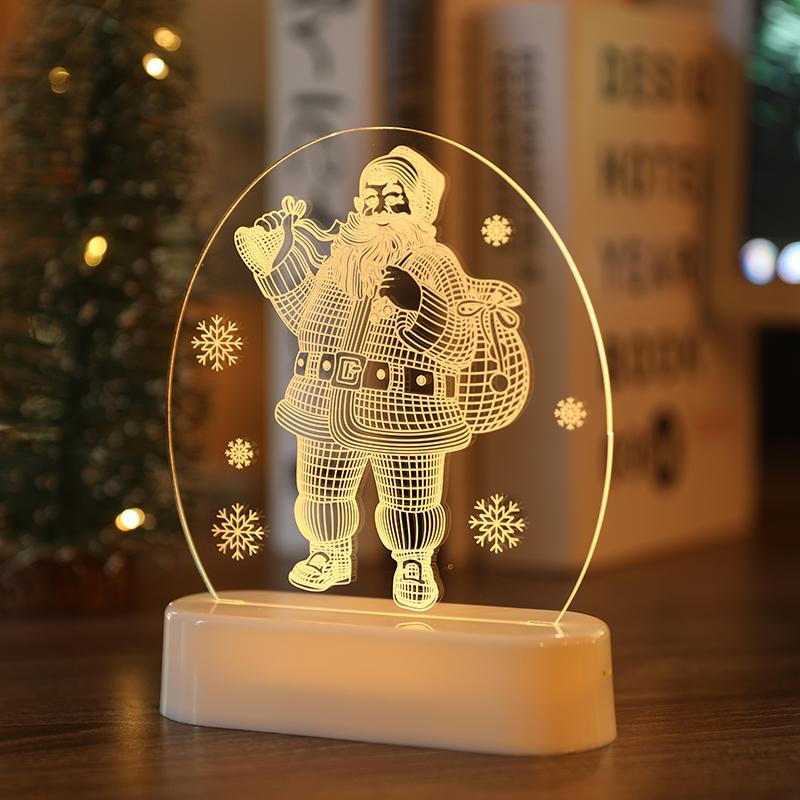 Christmas Gifts Christmas Light Decoration LED Night Lamp Room Table Decor Gifts for Him