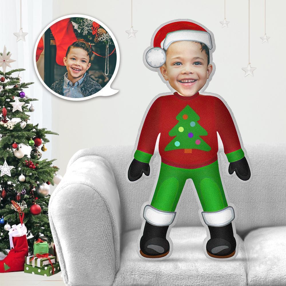 Christmas Gifts Custom Pillow My Face Body Pillow MiniMe Personalized Photo Pillow Christmas Costume Boy Throw Pillow Gift
