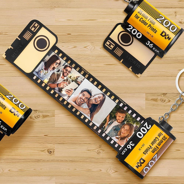 Anniversary Gifts Custom Camera Film Roll Kodak Keychain Anniversary Photo Gift For Boyfriend