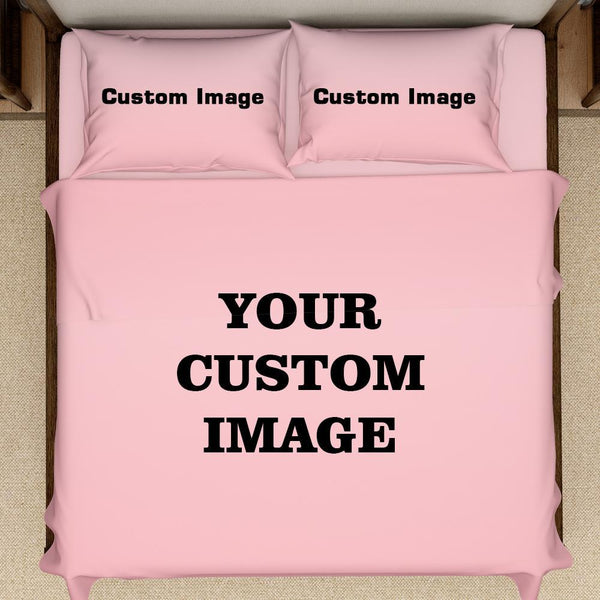 Custom Duvet Cover Bedding Sheets Personalized Photo Duvet Cover & Pillow Design Your Own
