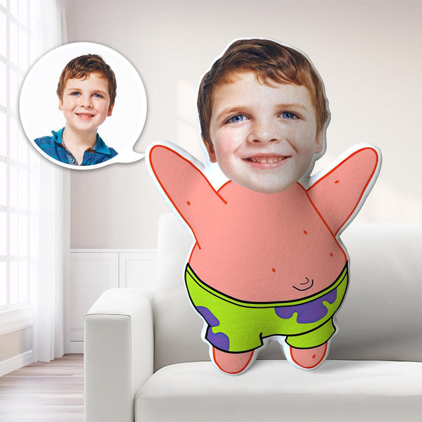 My Face Pillow Custom Face Pillow MiniMe Pillow Personalized Photo Pillow Gift Marvel Patrick Star Pillow