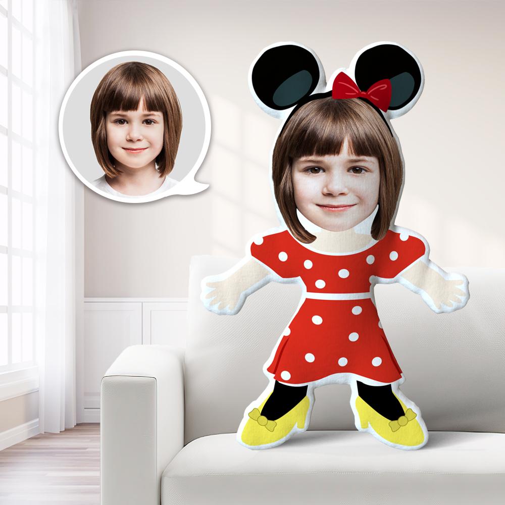 My Face Pillow Custom Face Pillow MiniMe Pillow Personalized Photo Pillow Gift Lovely Girl Minnie Pillow