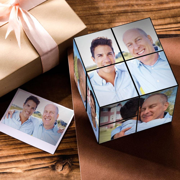 Father's Day Gifts Custom DIY Folding Picture Cube Gift For Father