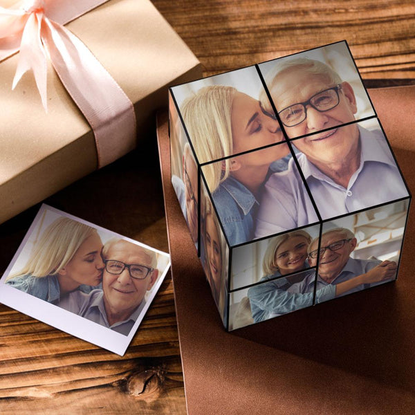 Valentine's Gifts Custom DIY Magic Folding Photo Rubic's Cube Gift For Love Romantic Gift For Dad For Husband