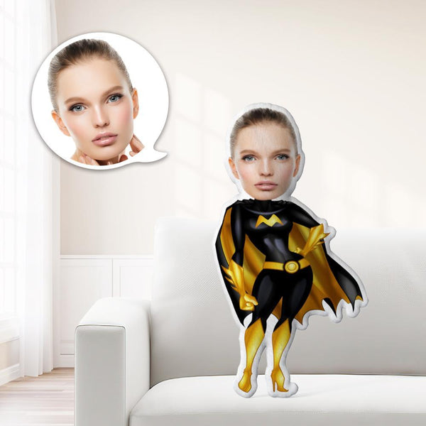 Face Dolls Custom Batwoman Toys Personalized Photo My face On Pillows Unique Personalized Batwoman In A Cape Throw Pillow A Truly Cool Girl Cool Gift