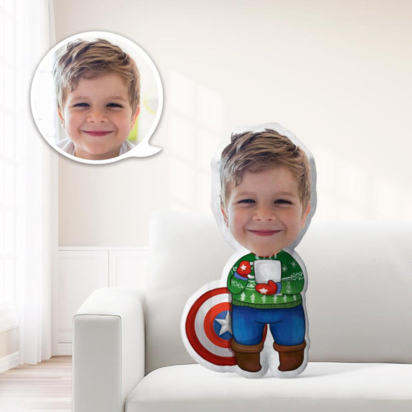 Christmas Gifts Unique Personalized Face Picture Minime Throw Pillow