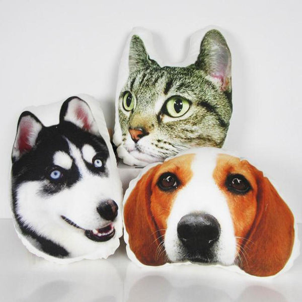 Custom Pet Photo Pillow Pet Head Shape Pillow Dog Portrait Pillow Cat Pillow Dog Photo Pillow Dog Face Pillow The Best Gifts For Friends