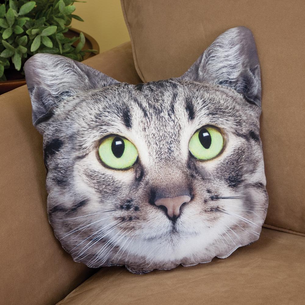 Custom Cat Pillow Personalized Pet Photo Pillow Cat Portrait Pillow Cat Face Photo Pillow Memorial Gift for pet lovers