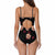 One Piece Swimsuit Face Swimsuit Custom Bathing Suit with Face - Heart