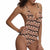 Face Swimsuit One Piece Swimsuit Custom Bathing Suit Backless with Face - Mash