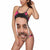 One Piece Swimsuit Face Swimsuit Custom Bathing Suit with Face - Pink