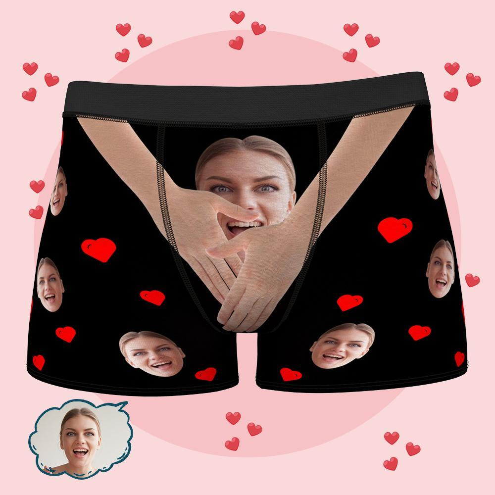 Personalised Funny Face Boxers Custom Photo Underwear Gift for Men Girl Face