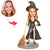 Halloween Sexy Witch Custom Bobblehead with Engraved Text - Myphotomugs