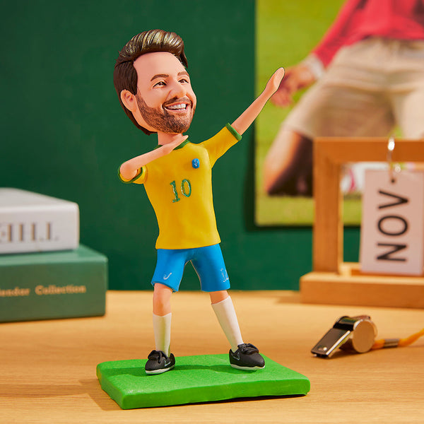 World Cup Brazil Custom Bobblehead with Engraved Text - Myphotomugs