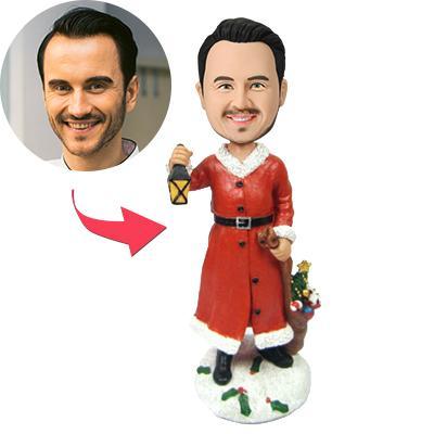 Christmas Gift Male Custom Bobblehead With Engraved Text