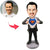 Superman Strip - A Popular Custom Bobblehead With Engraved Text