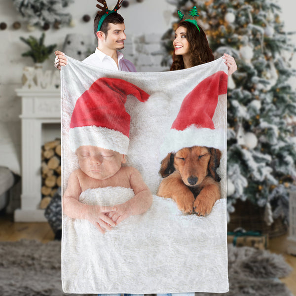 Christmas Gifts Custom Photo Blanket Personalized Photo Blanket Custom Picture Blanket Best Christmas Gifts