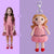 Full Body Customizable 1 Person Custom Crochet Doll Personalized Gifts Handwoven Mini Dolls - Girl in Pink Skirt - Myphotomugs