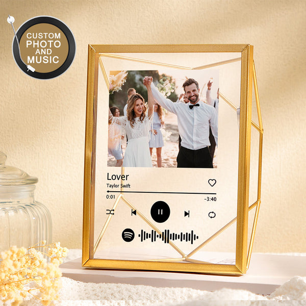 Custom Photo Spotify Acrylic Photo Frame Personalized Picture Gift - Myphotomugs