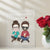 Custom Plaque Lamp Couple Personalized Hairstyle Clothes and Name Cartoon Valentine's Gifts - Myphotomugs