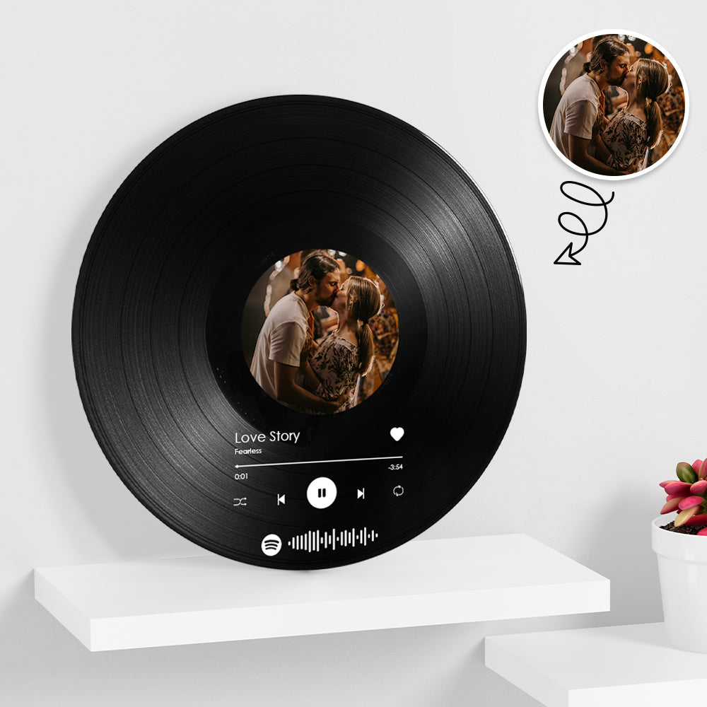 Custom Scannable Spotify Vinyl Record Personalized Music Decoration Bedroom or Living Room - MySpotifyGiftsUK