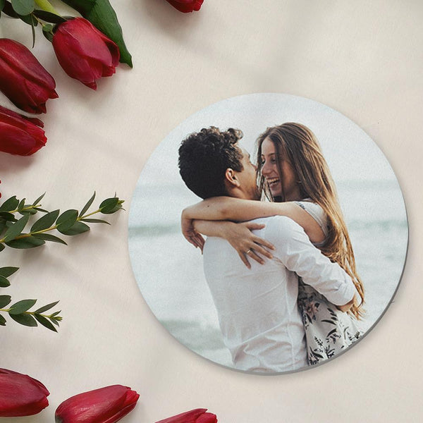 Custom Coaster Round Photo Coaster for Couple